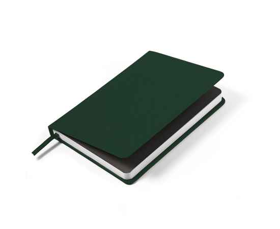 Ежедневник недатированный Duncan, А5,  темно-зеленый, белый блок, Цвет: Тёмно-зелёный, изображение 5