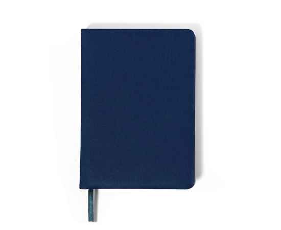 Ежедневник недатированный Duncan, А5,  темно-синий, белый блок, Цвет: тёмно-синий, изображение 2