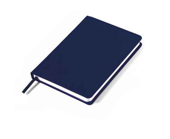 Ежедневник недатированный Duncan, А5,  темно-синий, белый блок, Цвет: тёмно-синий, изображение 4