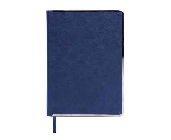 Ежедневник недатированный Montrose, А5,  синий, кремовый блок, графитовый срез, Цвет: синий, изображение 2
