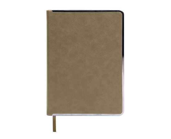 Ежедневник недатированный Montrose, А5,  светло-коричневый, кремовый блок, графитовый срез, Цвет: светло-коричневый, изображение 2