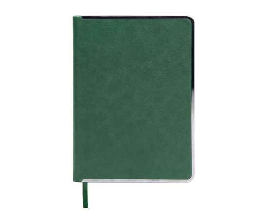 Ежедневник недатированный Montrose, А5,  зеленый, кремовый блок, графитовый срез, Цвет: зеленый, изображение 2