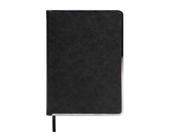Ежедневник недатированный Montrose, А5,  черный, кремовый блок, графитовый срез, Цвет: Чёрный, изображение 3