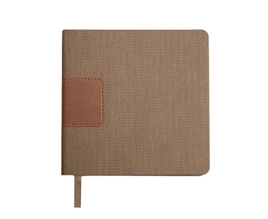 Ежедневник недатированный Scotty, А5-,  светло-коричневый, кремовый блок, без обреза, Цвет: коричневый, изображение 2