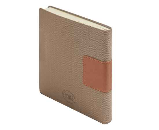 Ежедневник недатированный Scotty, А5-,  светло-коричневый, кремовый блок, без обреза, Цвет: коричневый, изображение 6