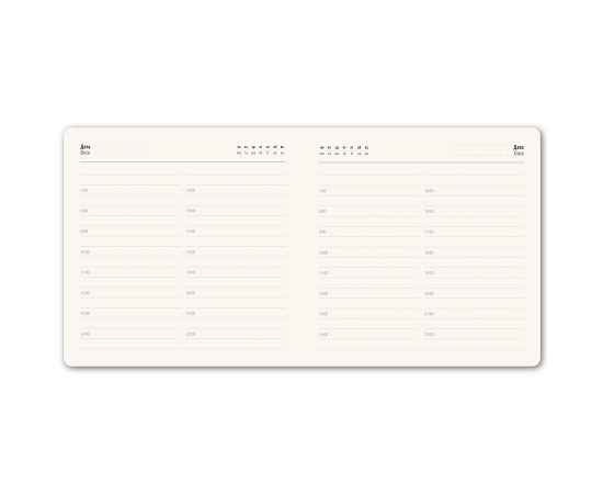 Ежедневник недатированный Scotty, А5-,  серый, кремовый блок, без обреза, Цвет: серый, изображение 5