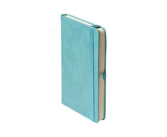 Ежедневник недатированный Starry , А5, бирюзовый, кремовый блок, Цвет: голубой, изображение 7