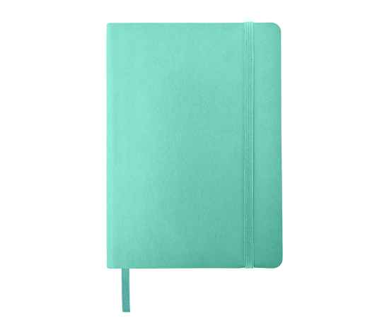 Ежедневник недатированный Shady, А5,  мятный, кремовый блок, зеленый обрез, Цвет: мятный, изображение 2