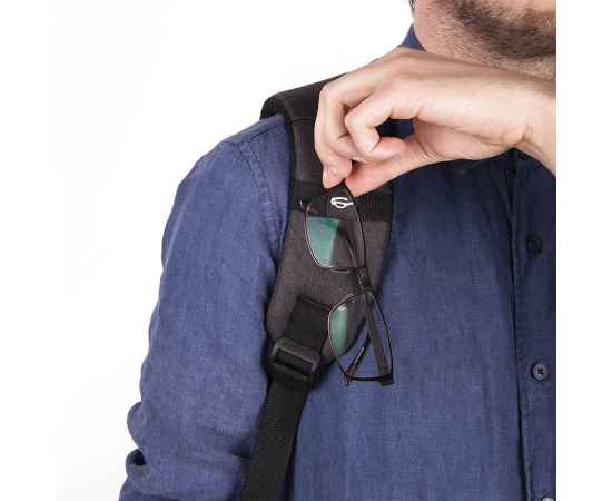 Рюкзак CORE, тёмно-серый, 100% полиэстер, Цвет: тёмно-серый, голубой, изображение 5