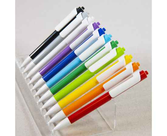 FORTE, ручка шариковая, оранжевый/белый, пластик, Цвет: оранжевый, белый, изображение 2