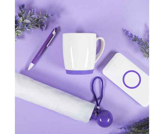 FORTE, ручка шариковая, фиолетовый/белый, пластик, Цвет: фиолетовый, белый, изображение 3