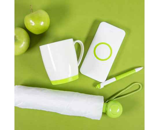 FORTE, ручка шариковая, зеленое яблоко/белый, пластик, Цвет: зеленое яблоко, белый, изображение 3