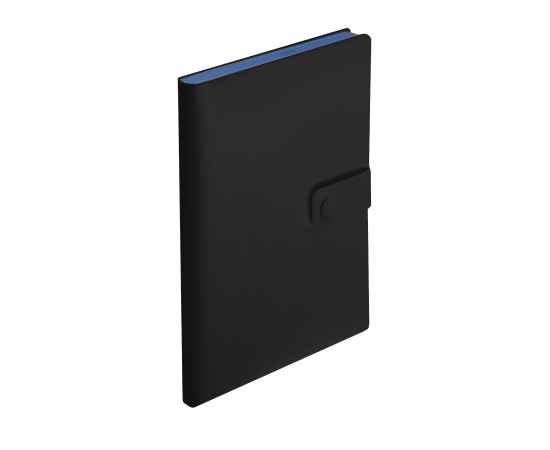 Ежедневник недатированный Stellar, А5, черный, кремовый блок, с синим обрезом, Цвет: черный, синий, изображение 6