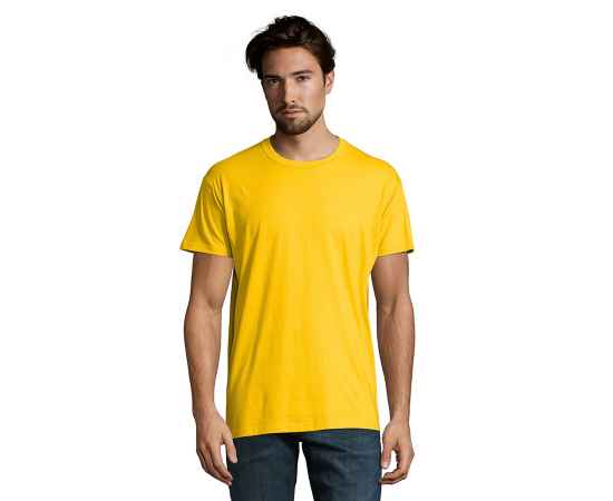 Футболка мужская IMPERIAL, желтый, S, 100% хлопок, 190 г/м2, Цвет: желтый, Размер: S, изображение 4