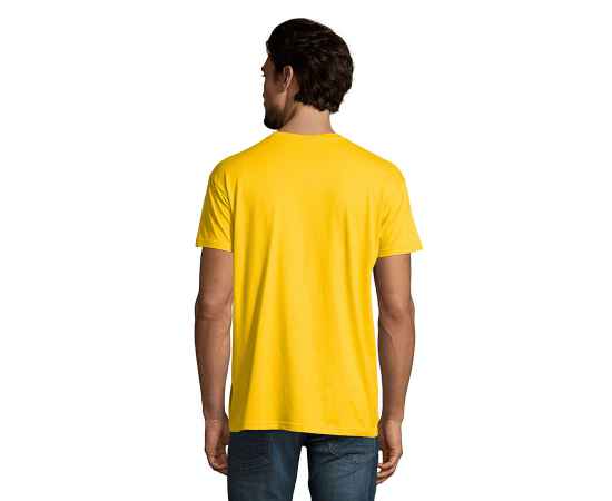 Футболка мужская IMPERIAL, желтый, S, 100% хлопок, 190 г/м2, Цвет: желтый, Размер: S, изображение 5