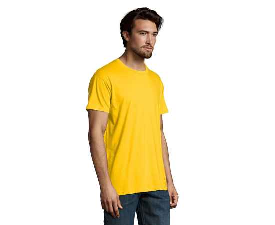 Футболка мужская IMPERIAL, желтый, S, 100% хлопок, 190 г/м2, Цвет: желтый, Размер: S, изображение 6