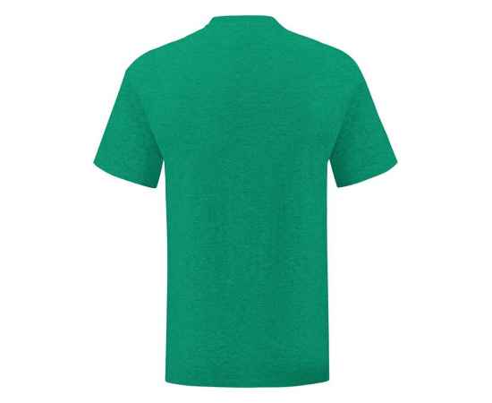 Футболка мужская “Iconic T“, зеленый меланж S, 52% х/б, 48% п/э, 150 г/м2, Цвет: зеленый меланж, Размер: S, изображение 2