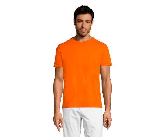 Футболка мужская REGENT оранжевый, XXS, 100% хлопок, 150 г/м2, Цвет: оранжевый, Размер: 3XL, изображение 4