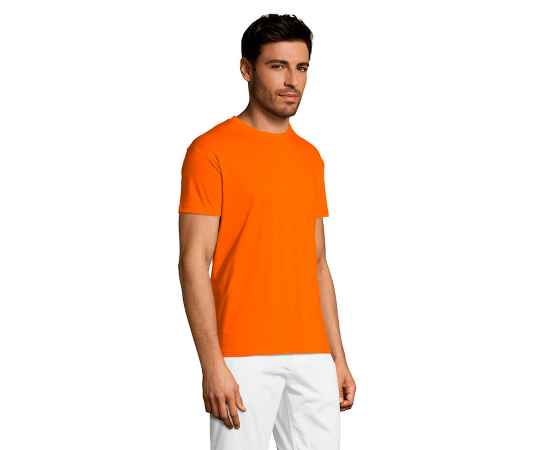 Футболка мужская REGENT оранжевый, XXS, 100% хлопок, 150 г/м2, Цвет: оранжевый, Размер: 3XL, изображение 6