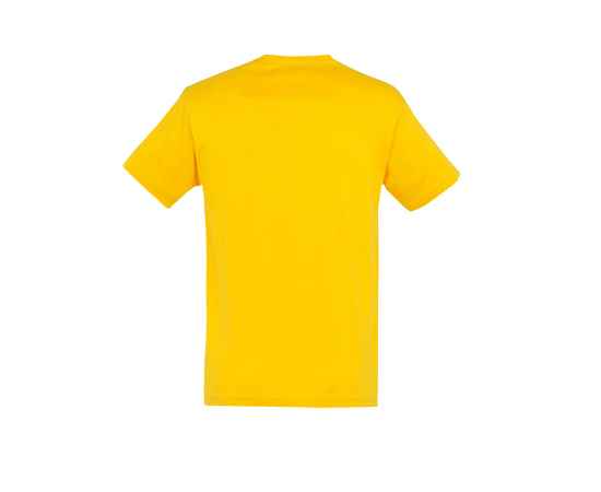 Футболка мужская REGENT желтый, XXS, 100% хлопок, 150г/м2, Цвет: желтый, Размер: XXS, изображение 3