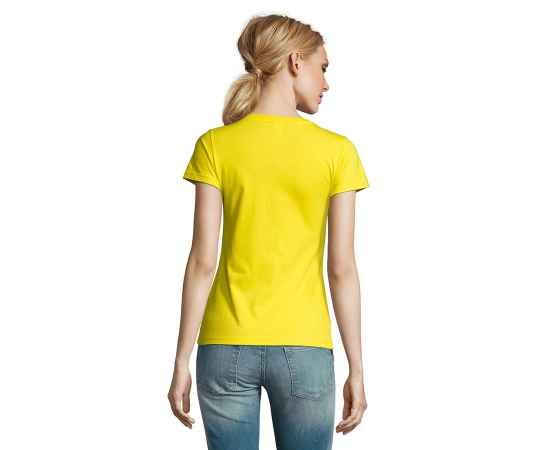 Футболка женская IMPERIAL WOMEN, желтый_S, 100% х/б, 190 г/м2, Цвет: желтый, Размер: S, изображение 5
