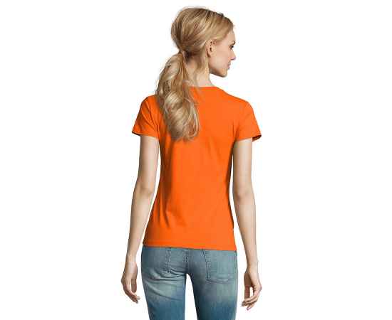Футболка женская IMPERIAL WOMEN, оранжевый_S, 100% хлопок, 190 г/м2, Цвет: оранжевый, Размер: S, изображение 5