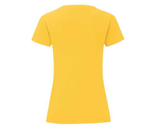 Футболка 'Ladies Iconic', желтый, XS, 100% хлопок, 150 г/м2, Цвет: желтый, Размер: XS, изображение 3