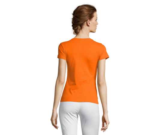 Футболка женская MISS, оранжевый, S, 100% хлопок, 150 г/м2, Цвет: оранжевый, Размер: S, изображение 5