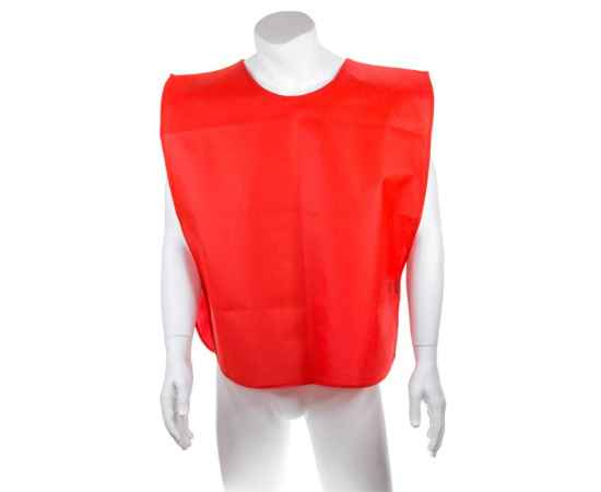 Футбольный жилет 'Vestr', красный,  100% п/э, Цвет: красный, Размер: 66*53 см, изображение 3
