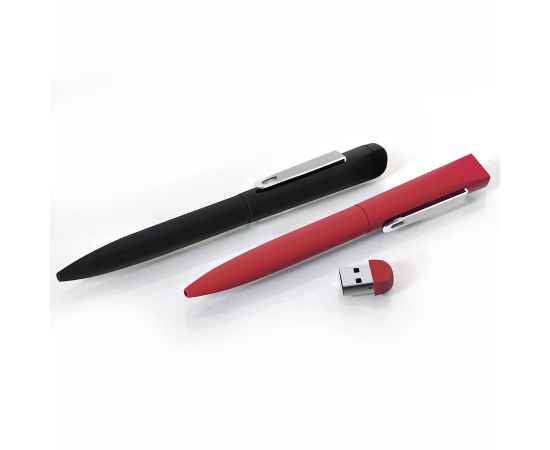 IQ, ручка с флешкой, 8 GB, красный/хром, металл, Цвет: красный, серебристый, изображение 3