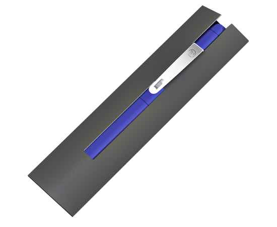 IQ, ручка с флешкой, 8 GB, синий/хром, металл, Цвет: синий, серебристый, изображение 2