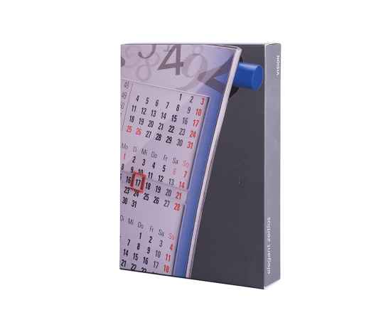 Календарь настольный на 2 года, размер 18,5*11 см, цвет- серый, пластик, Цвет: серый, изображение 6