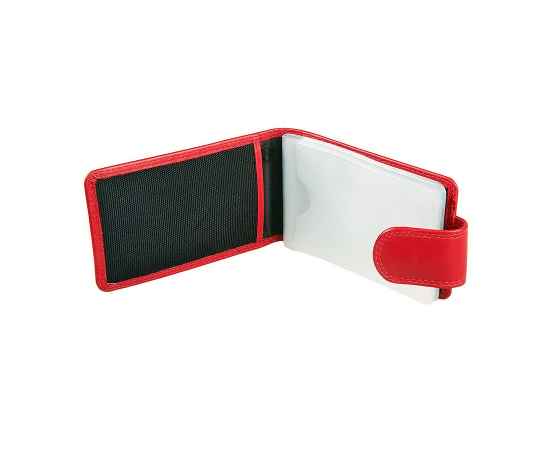 Футляр для  кредитных карт  'Верона',  11*6,5 см,  кожа, подарочная упаковка, Цвет: красный, изображение 2