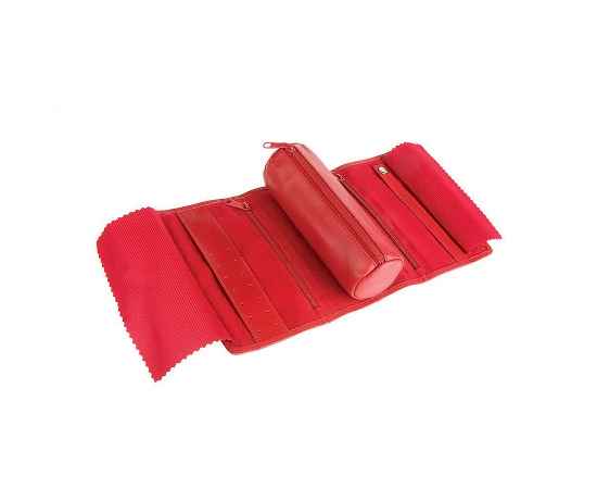 Футляр для украшений   'Милан',  красный, 16х5х7 см,  кожа, подарочная упаковка, Цвет: красный, изображение 5