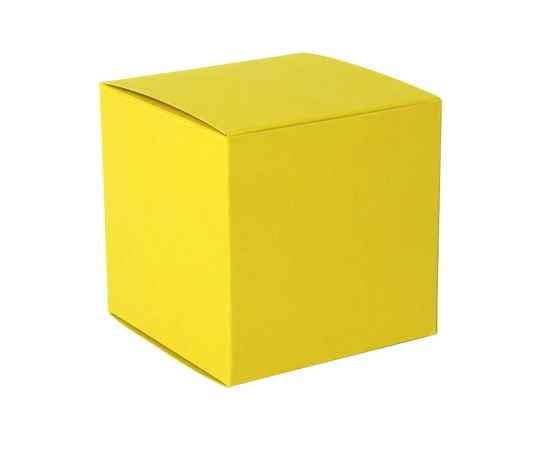 Коробка подарочная CUBE, 9*9*9 см, желтый, Цвет: желтый, изображение 2