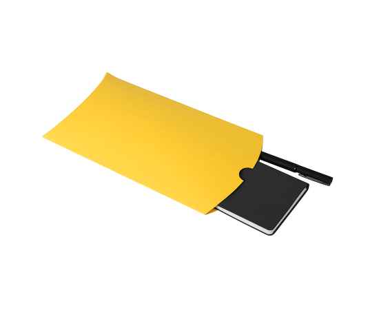 Коробка подарочная PACK, 23*16*4 см, желтый, Цвет: желтый, изображение 2
