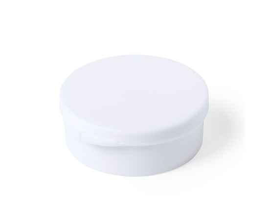 Коктейльная трубочка LADIX в футляре, 5,4х2см, силикон, антибактериальный пластик, Цвет: белый, изображение 2