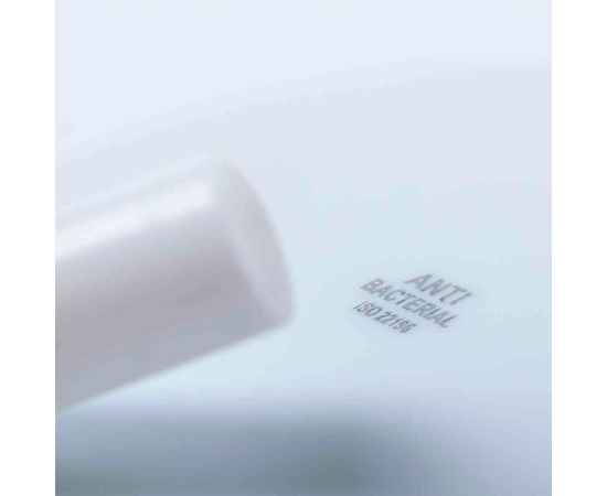 Коктейльная трубочка LADIX в футляре, 5,4х2см, силикон, антибактериальный пластик, Цвет: белый, изображение 5
