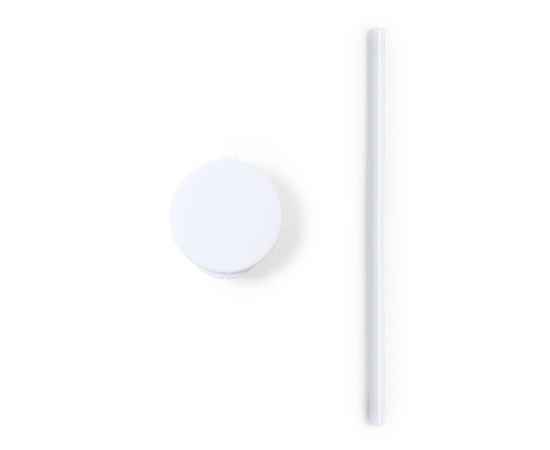 Коктейльная трубочка LADIX в футляре, 5,4х2см, силикон, антибактериальный пластик, Цвет: белый, изображение 7