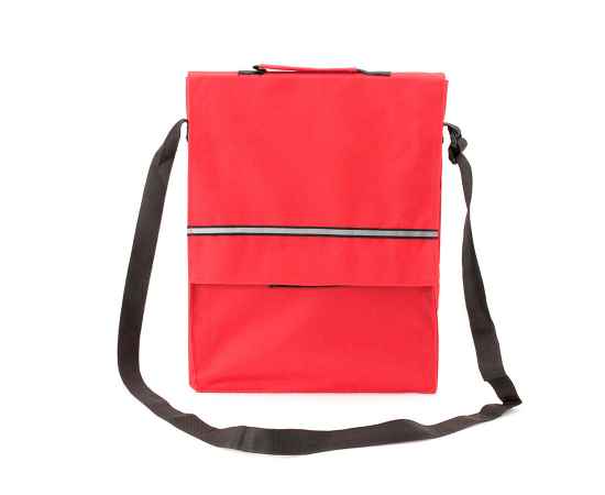 Конференц-сумка MILAN, красный, 32 х 24 x 4 см,  100% полиэстер 600D, Цвет: красный, изображение 2