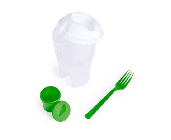 Контейнер для еды DINDER, пластик, 19,5х11,5см, 750 мл, зеленый, Цвет: прозрачный, зеленый, изображение 3