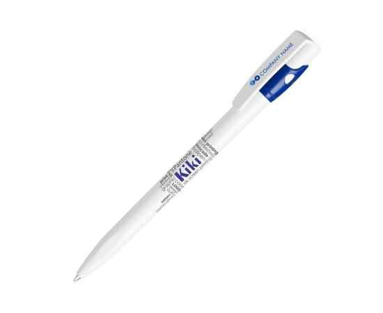 KIKI, ручка шариковая, ярко-синий/белый, пластик, Цвет: белый, ярко-синий, изображение 2