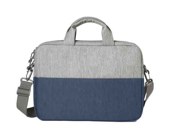 Конференц-сумка BEAM NOTE, серый/темно-синий, 39х30х6.5 см, ткань верха: 100% полиамид, под-д: 100%п, Цвет: серый, темно-синий, изображение 3