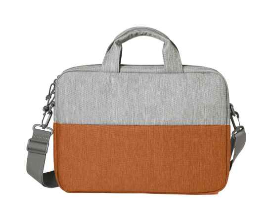 Конференц-сумка BEAM NOTE, серый/оранжевый, 39х30х6.5 см, ткань верха:100% полиамид, под-д:100%полиэ, Цвет: серый, оранжевый, изображение 2