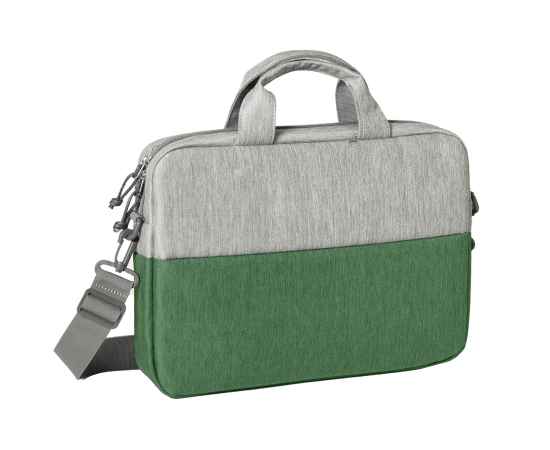 Конференц-сумка BEAM NOTE, серый/зеленый, 39х30х6.5 см, ткань верха:100% полиамид, под-д:100%полиэст, Цвет: серый, зеленый, изображение 3
