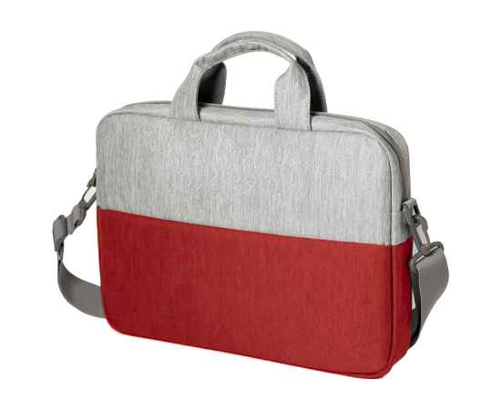 Конференц-сумка BEAM NOTE, серый/красный, 39х30х6.5 см, ткань верха:100% полиамид, под-д:100%полиэст, Цвет: серый, красный, изображение 4