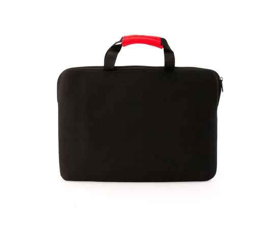 Конференц-сумка XENAC, черный/красный, 38 х 27 см, 100% полиэстер, Цвет: красный, черный, изображение 3