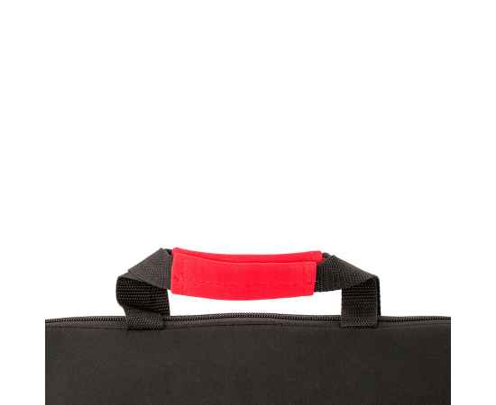 Конференц-сумка XENAC, черный/красный, 38 х 27 см, 100% полиэстер, Цвет: красный, черный, изображение 5