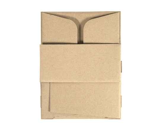 Коробка подарочная mini BOX, размер 16*15*8 см, картон МГК бур., самосборная, Цвет: коричневый, изображение 3