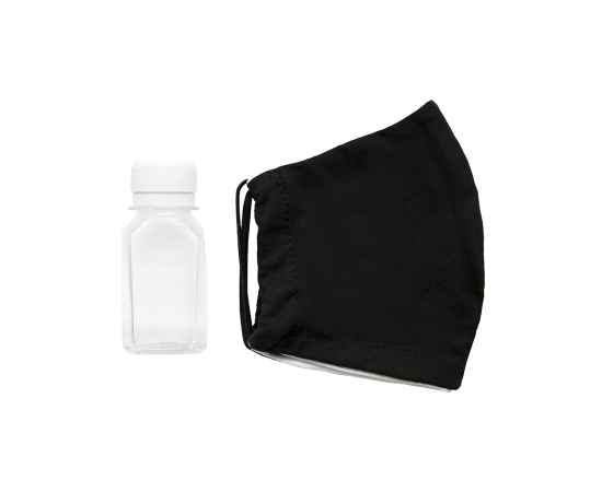 Комплект СИЗ #1 (маска черная, антисептик), упаковано в жестяную банку, Цвет: Чёрный, изображение 5